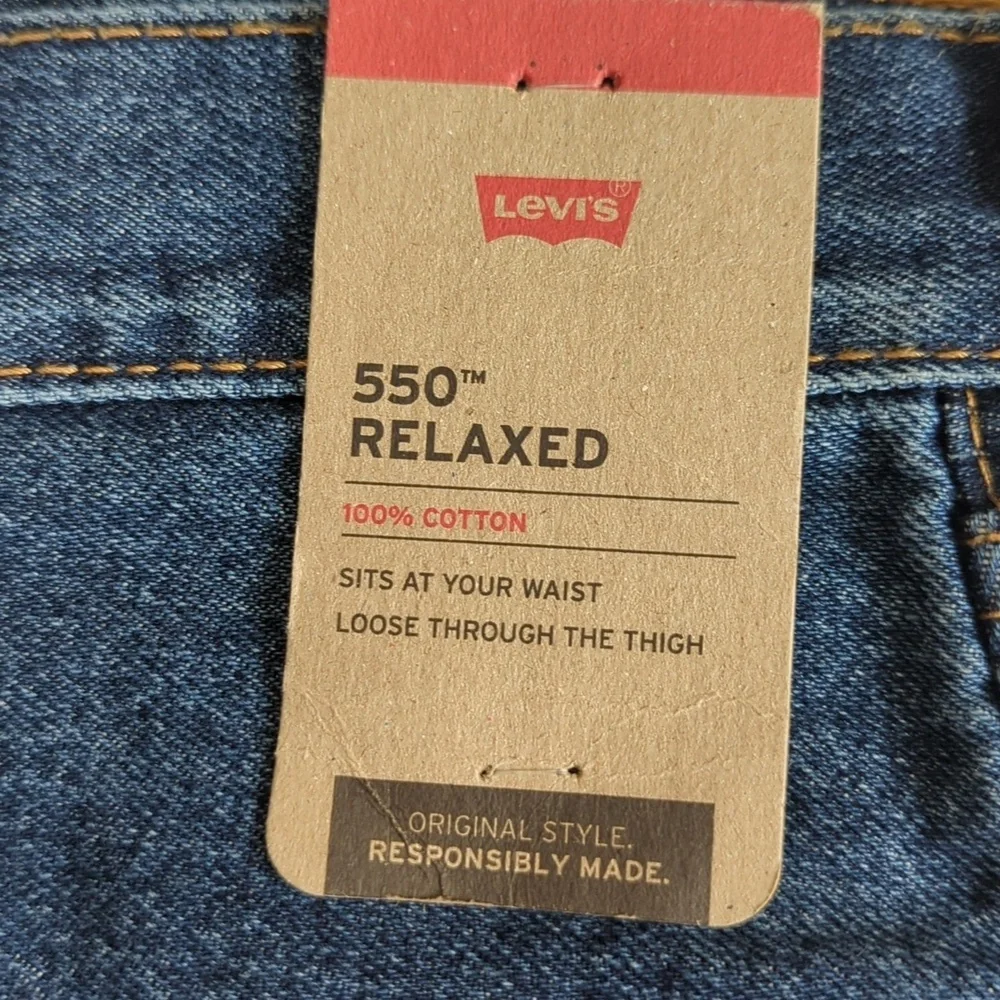 Levi's 550 Relaxed Fit Blue Jeans 38 X 30 New With Tags!!!